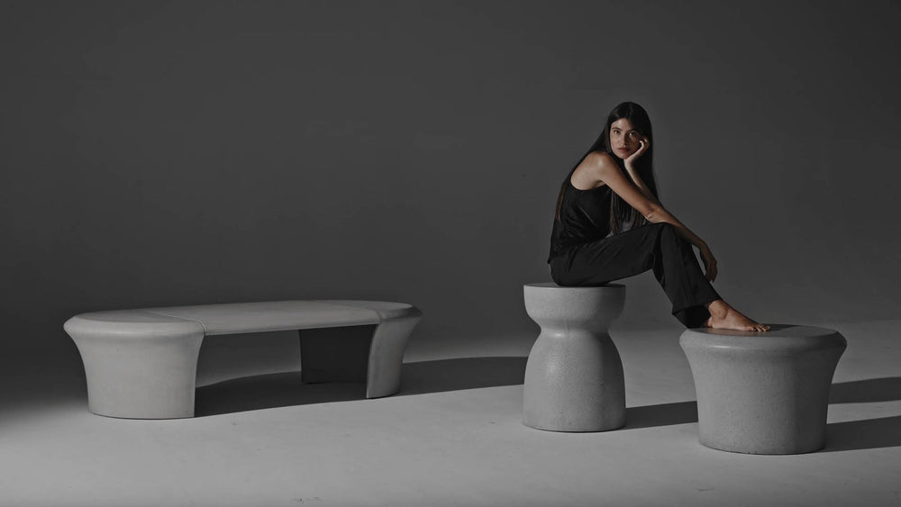 Concrete Small table d'appoint — vue 7
