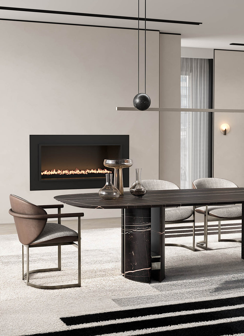 Ercole Oval Dining Table — view 5