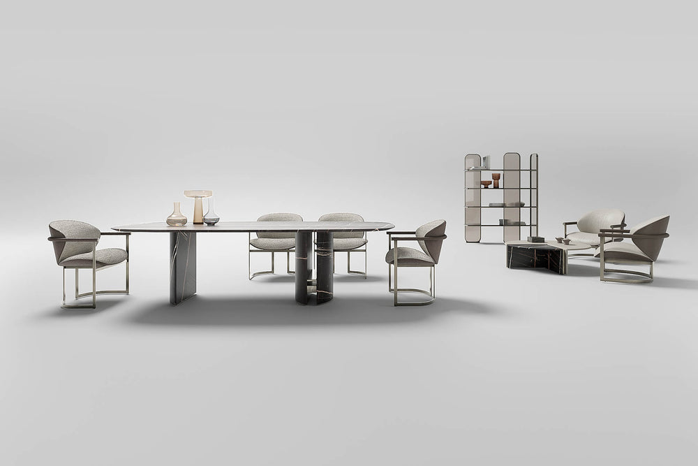 Ercole Oval Dining Table — view 6