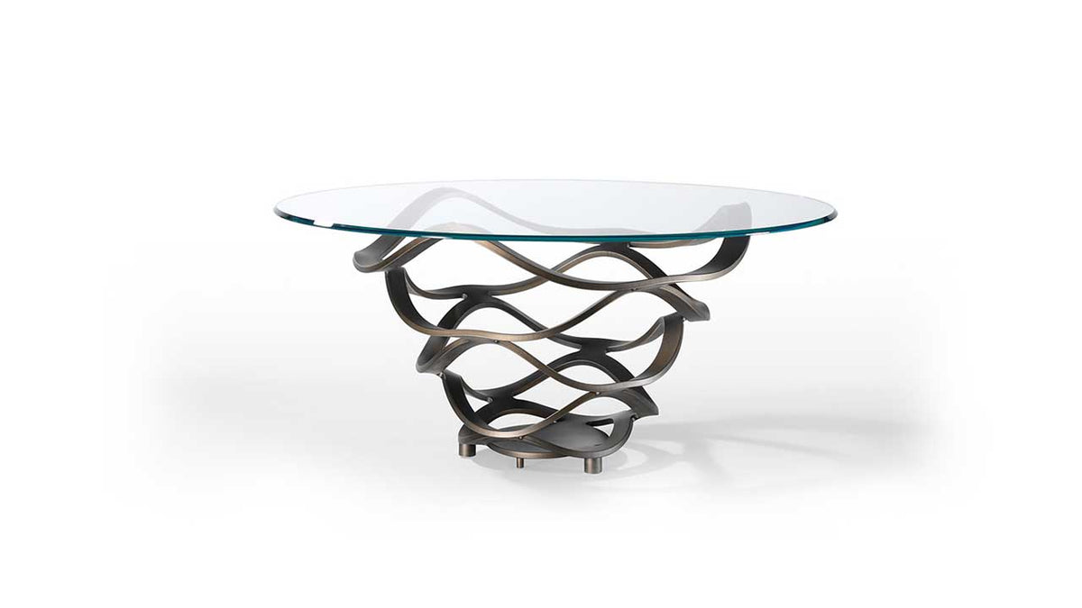 Neolitico Glass Dining Table by Reflex Angelo