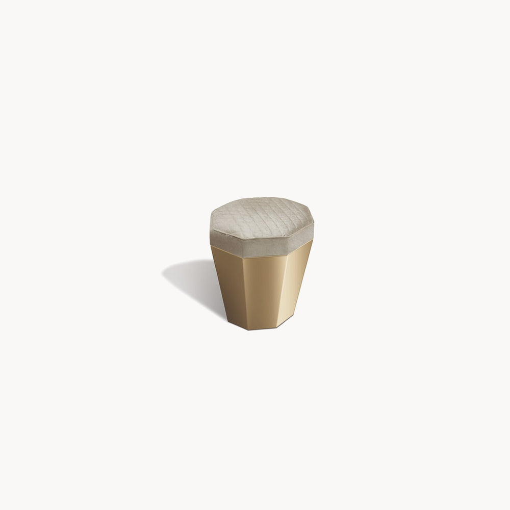 Infinity Metal Ottoman — front view