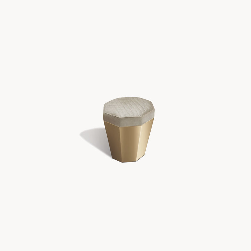 Infinity Metal Ottoman — front view