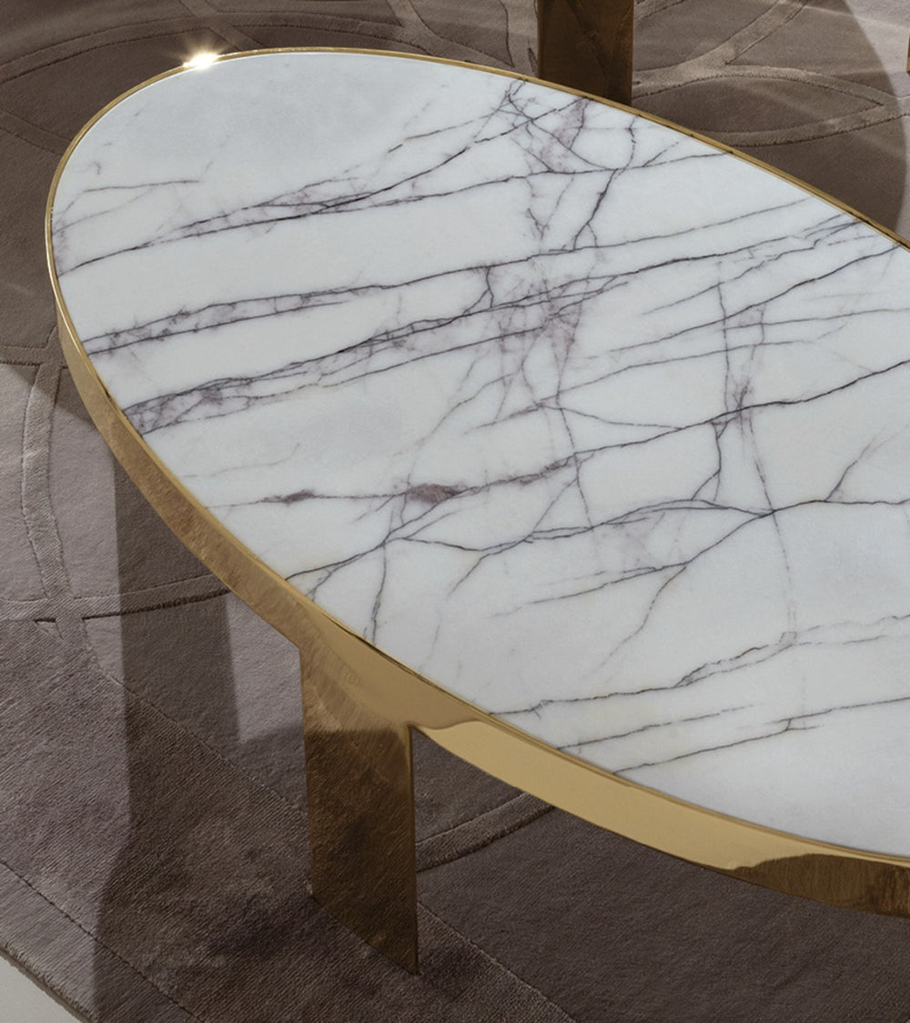 Infinity Oval Metal Cocktail Table — view 2