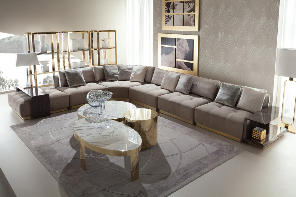 Infinity Oval Metal Cocktail Table — view 3