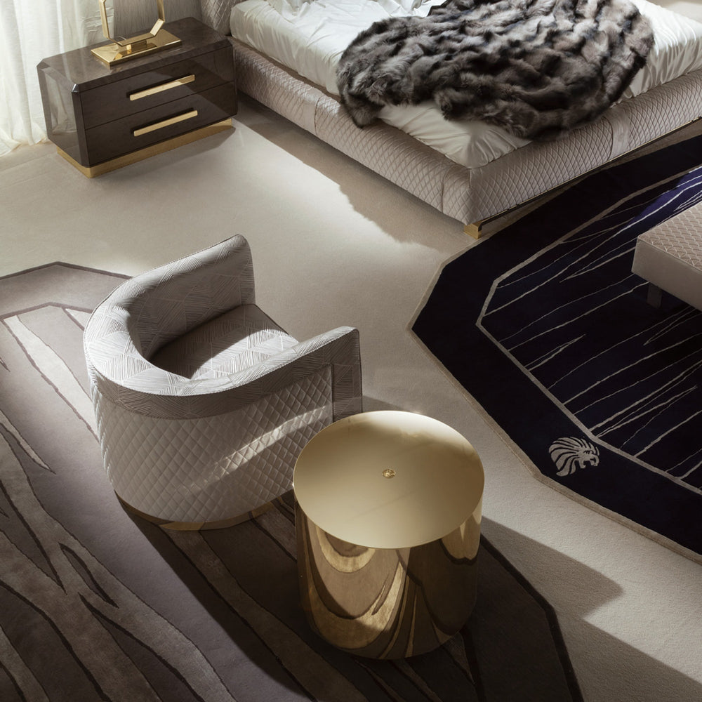 Infinity Round Gold End Table — view 4