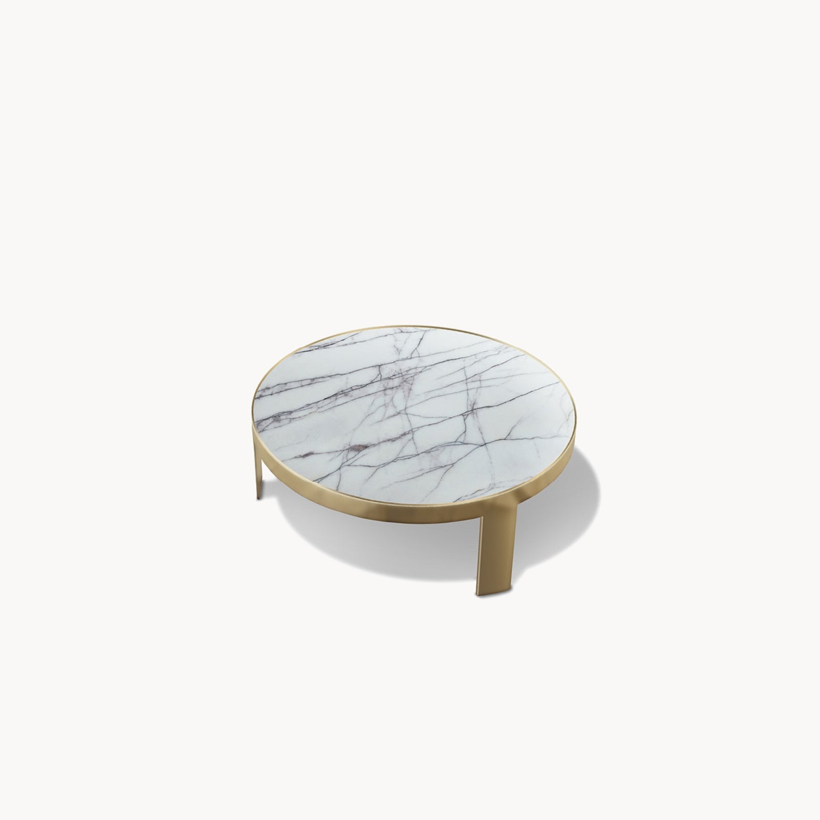 Infinity Round Metal Cocktail Table — front view