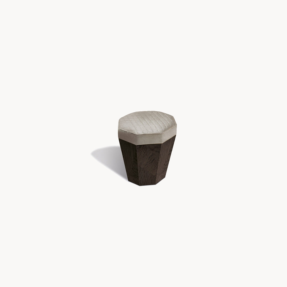 Infinity Wooden Ottoman — front view
