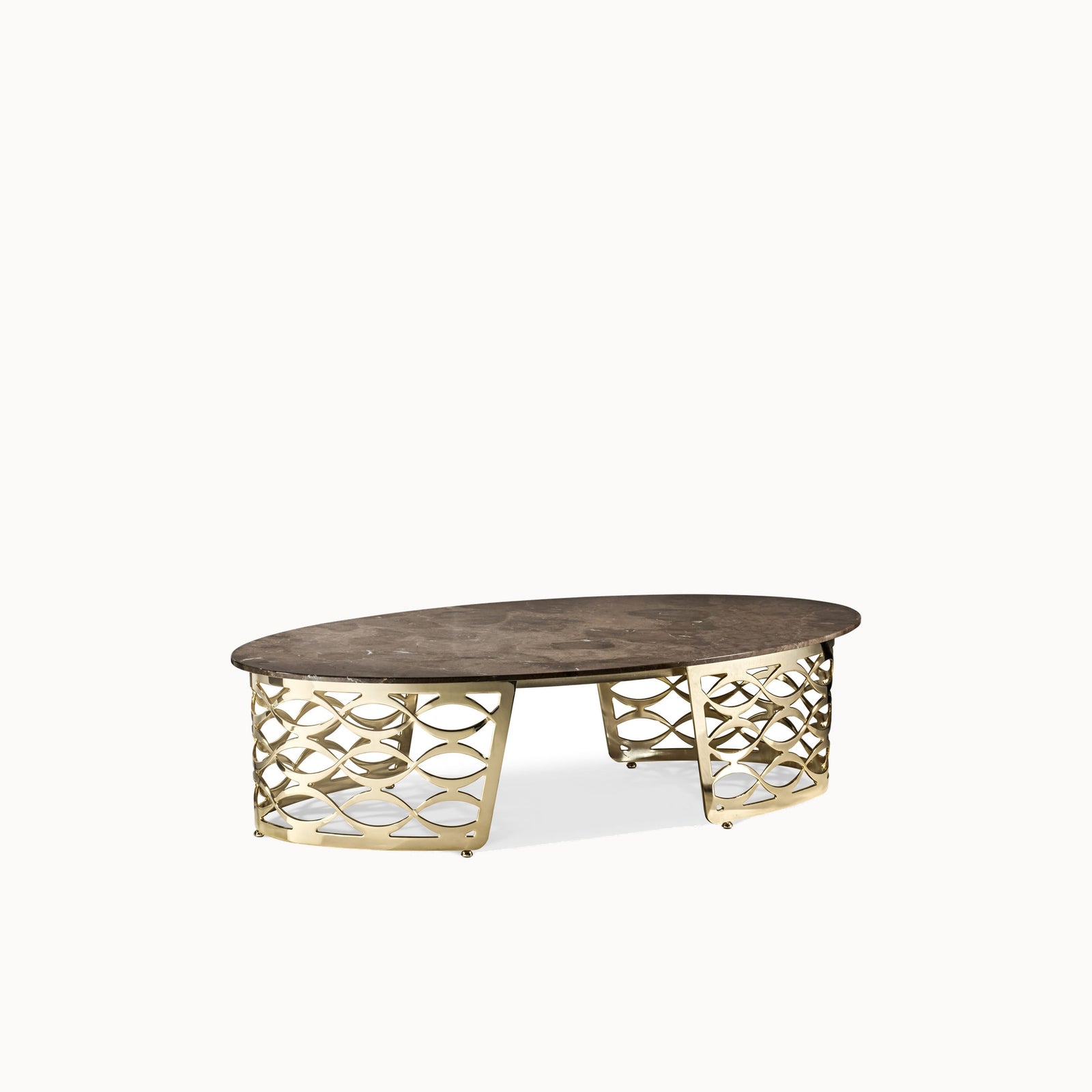 Isidoro Oval Coffee Table — front view
