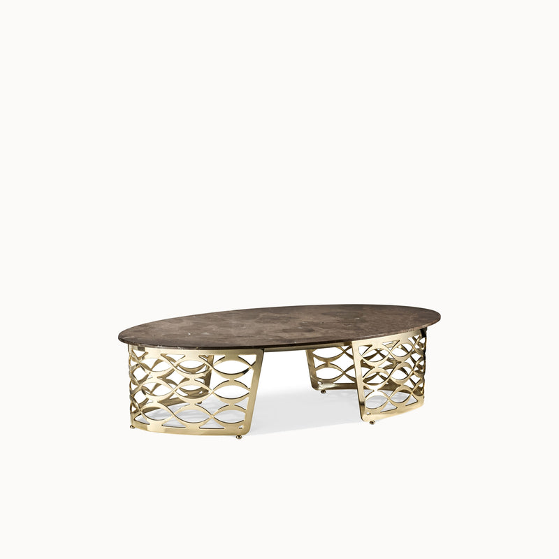 Isidoro Oval Coffee Table — front view