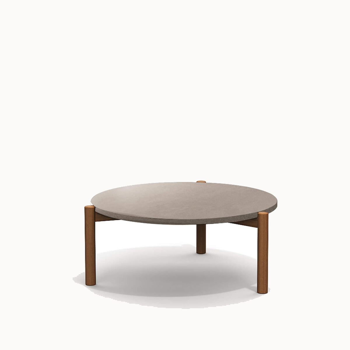 Lodge Round Coffee Table — front view