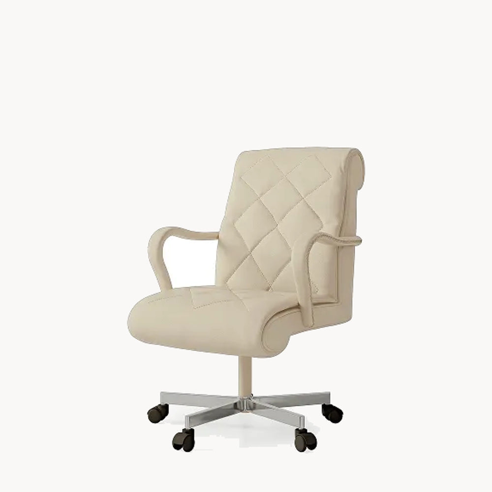Low Office Chair with Casters — front view