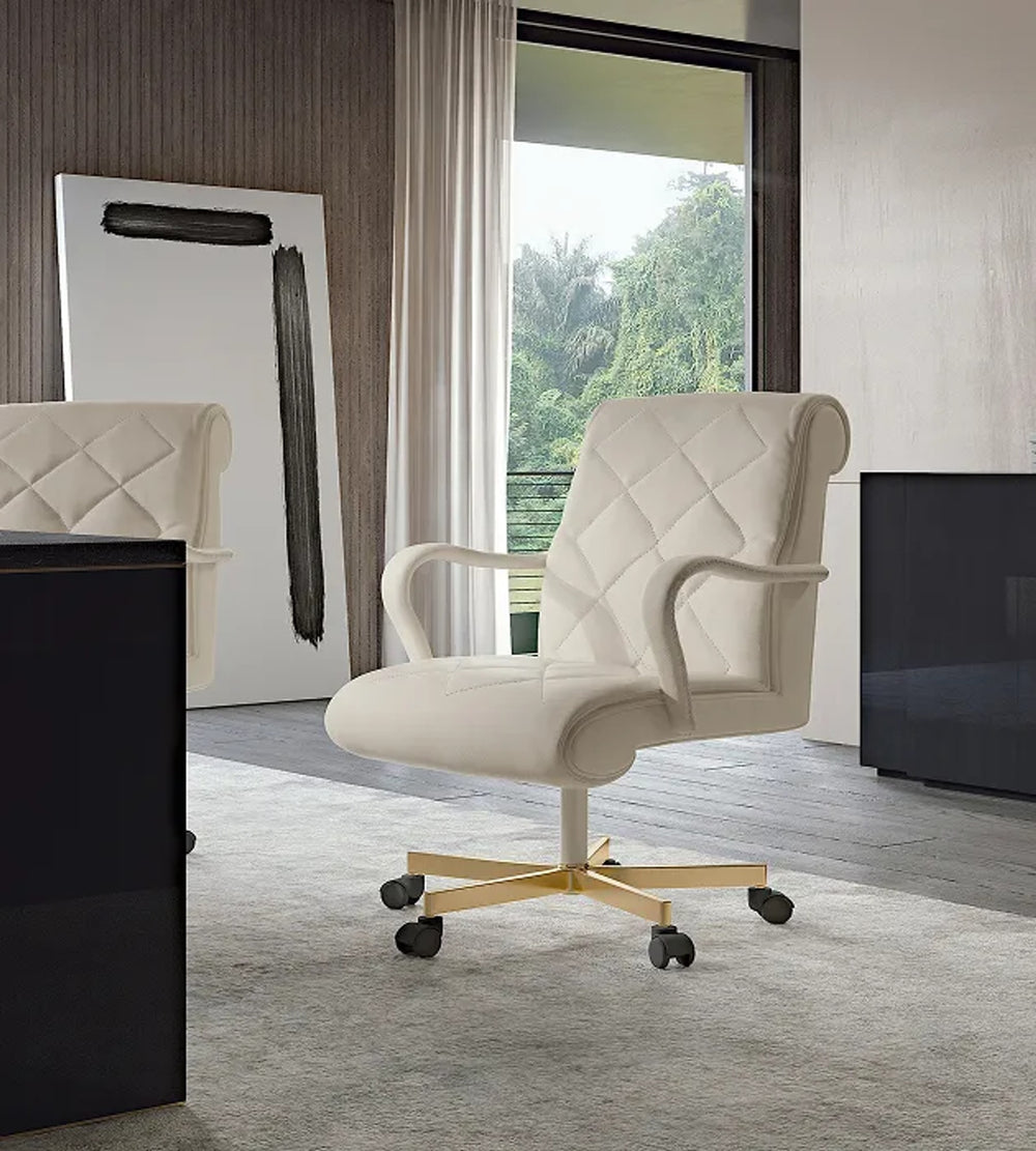 Low Office Chair with Casters — view 3