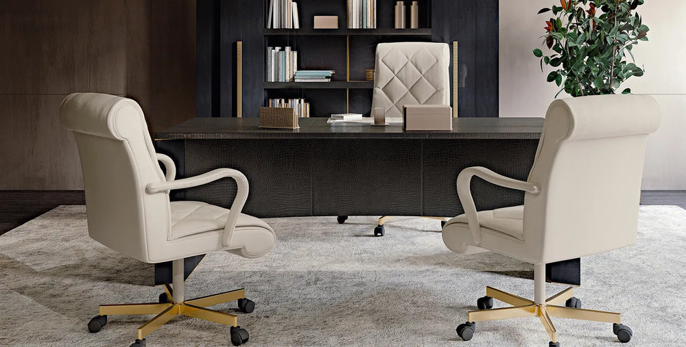 Low Office Chair with Casters — view 4
