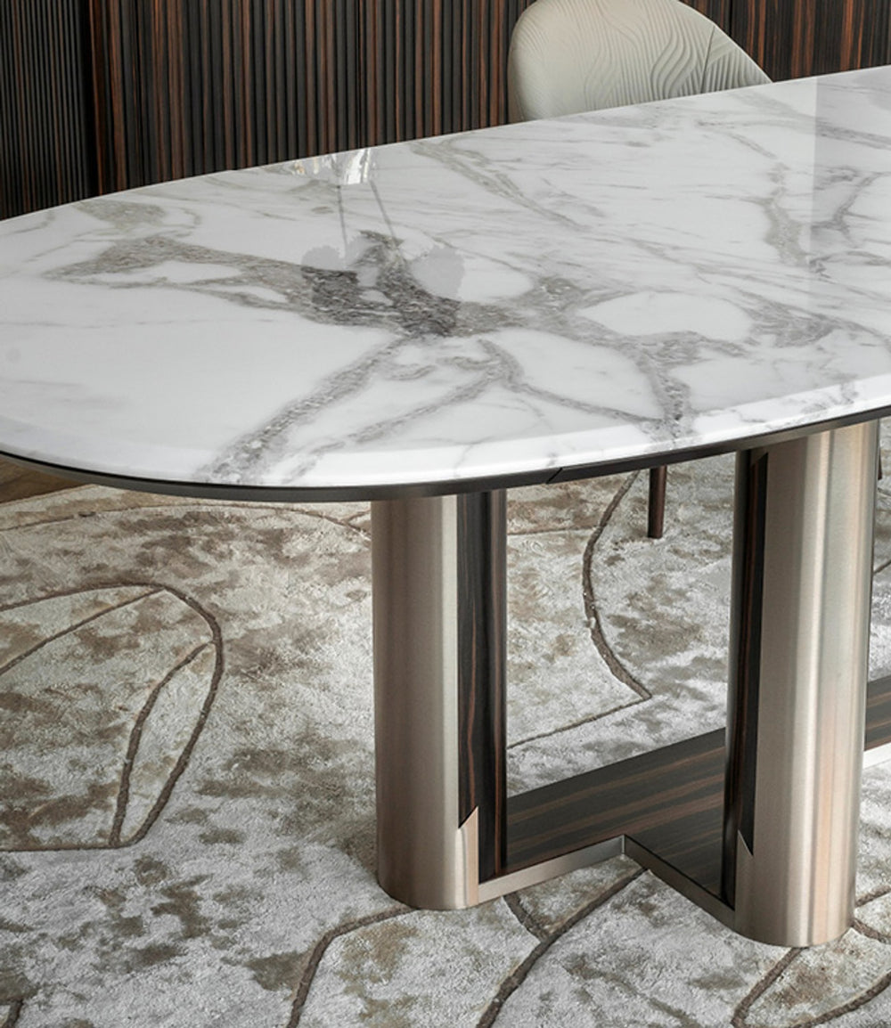 Luxor Boat Shape Oval Table — view 4