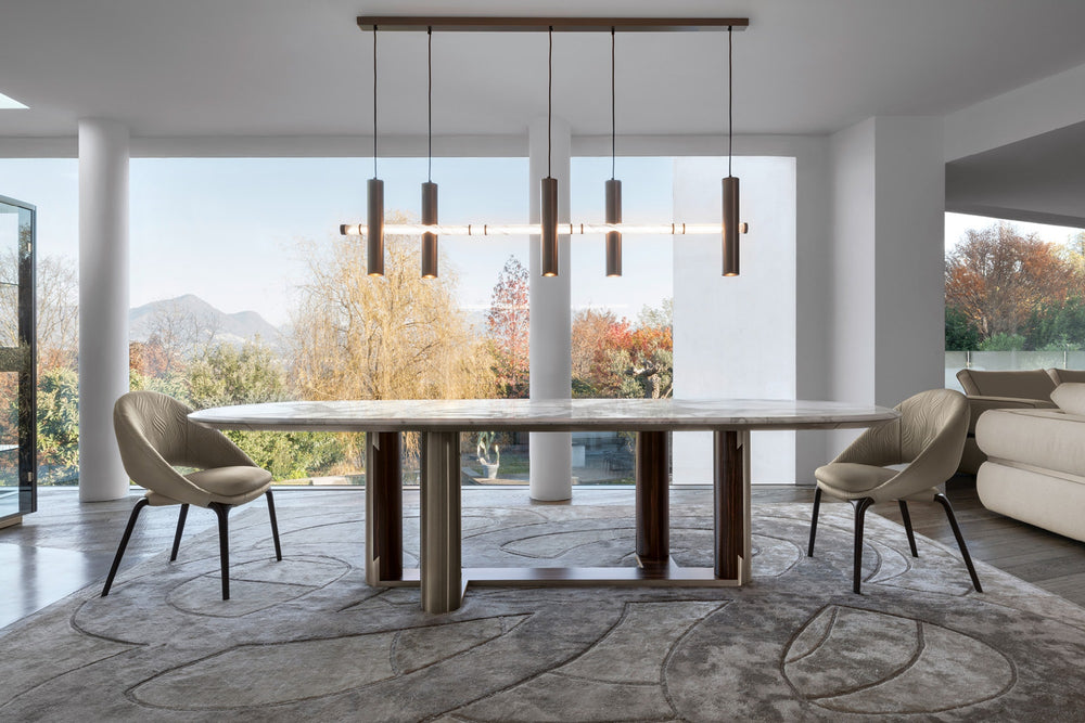 Luxor Boat Shape Oval Table — view 6