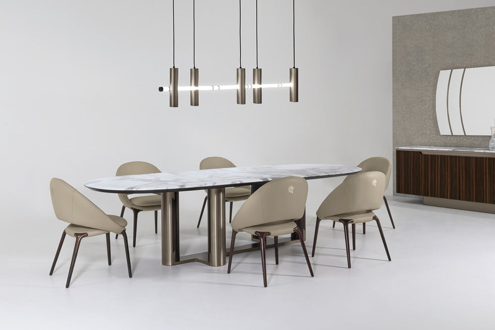 Luxor Boat Shape Oval Table — view 8