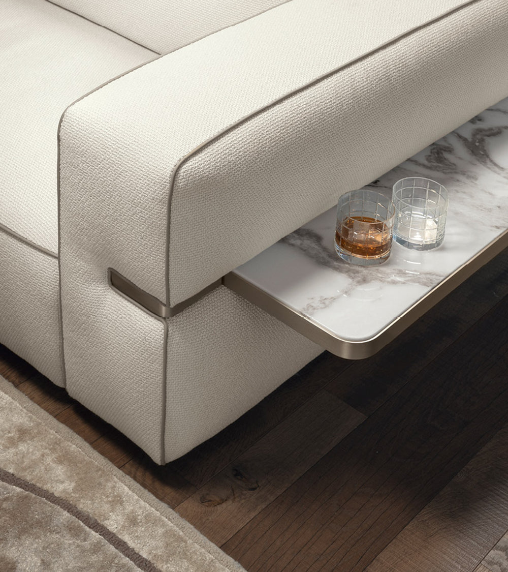 Luxor Sofa With Marble Shelves — view 2