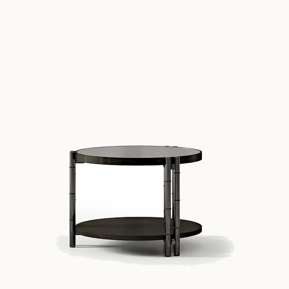 Round Lamp Table — front view