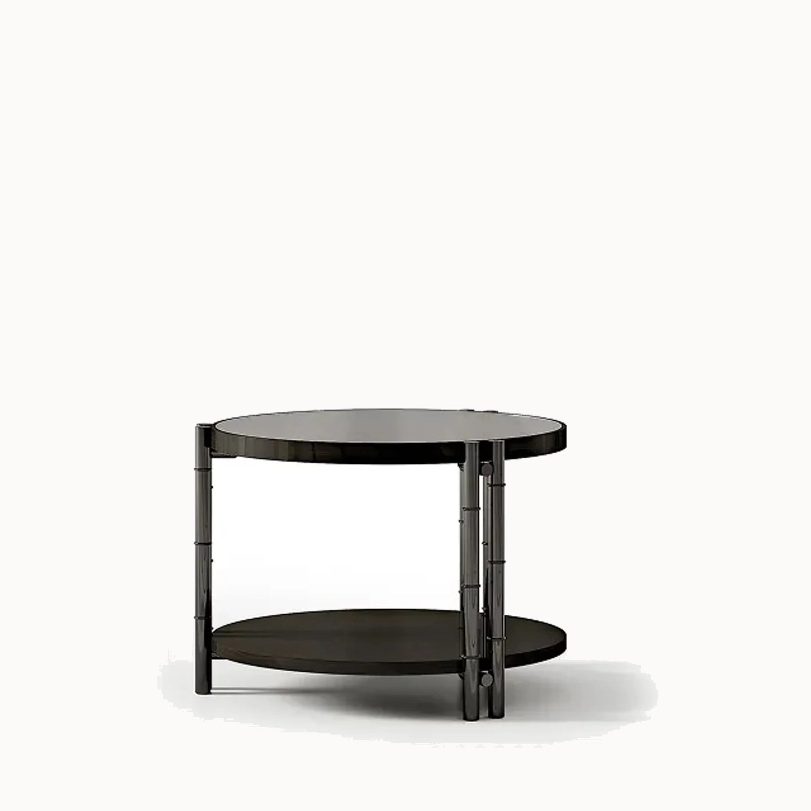 Round Lamp Table — front view