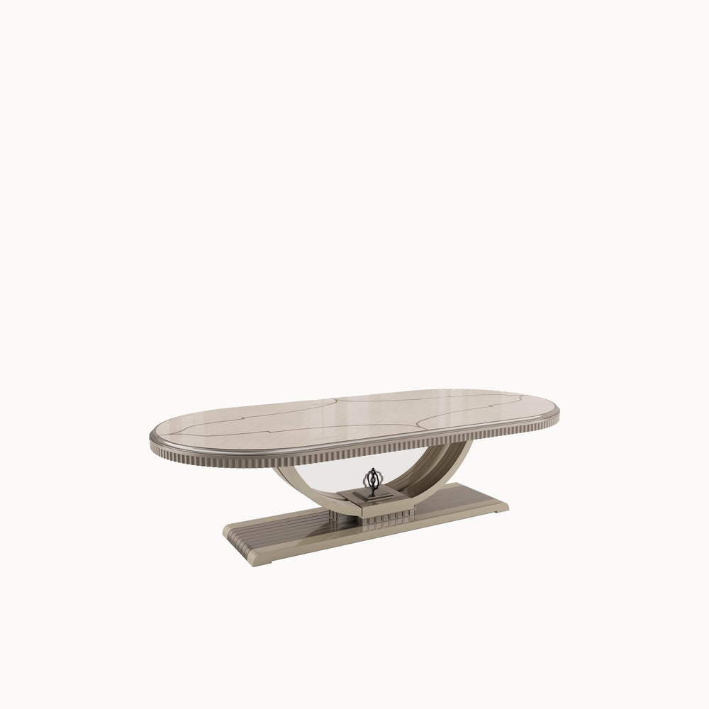 Metropolis Elliptical Dining Table — view 2