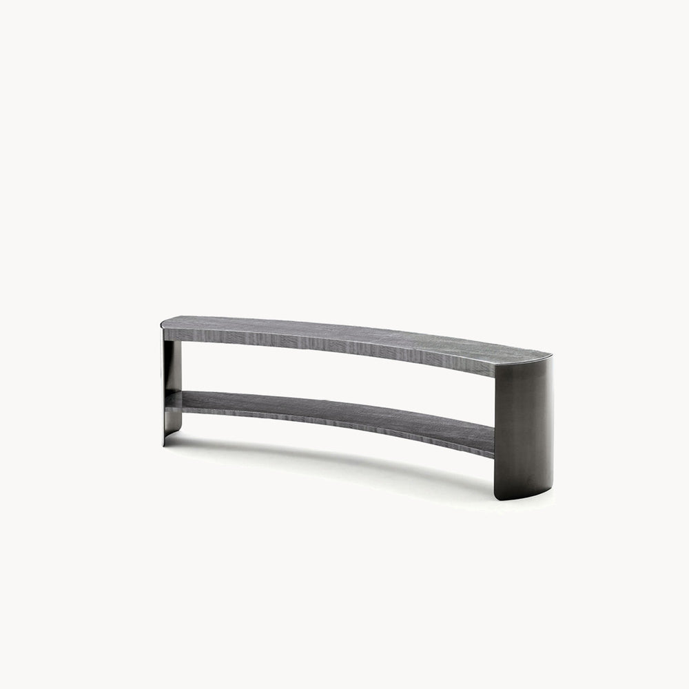 Mirage Curved Sofa Table — front view