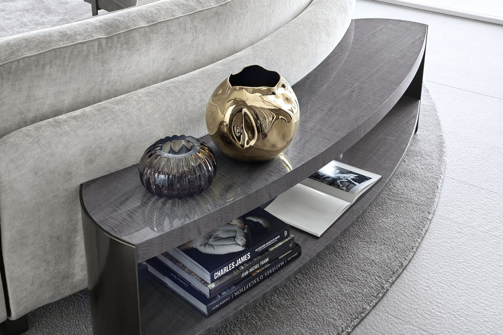 Mirage Curved Sofa Table — view 2