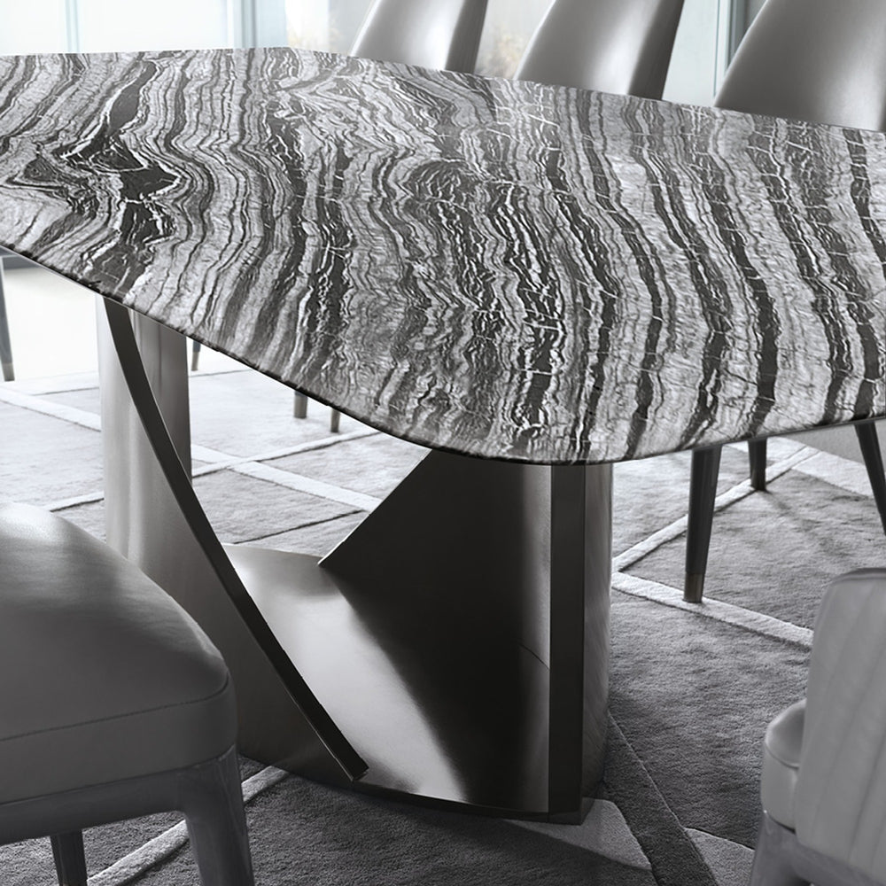 Mirage Rectangular Table Marble Top — view 3