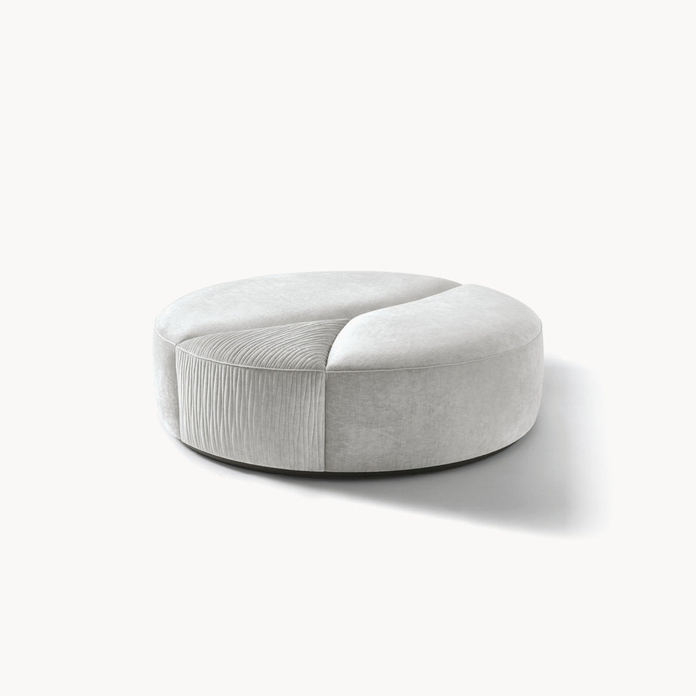 Mirage Round Ottoman — front view