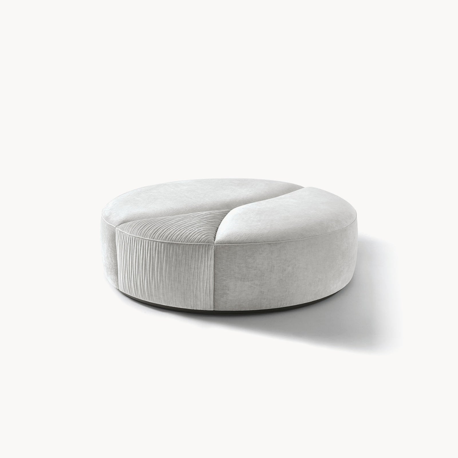 Mirage Round Ottoman — front view