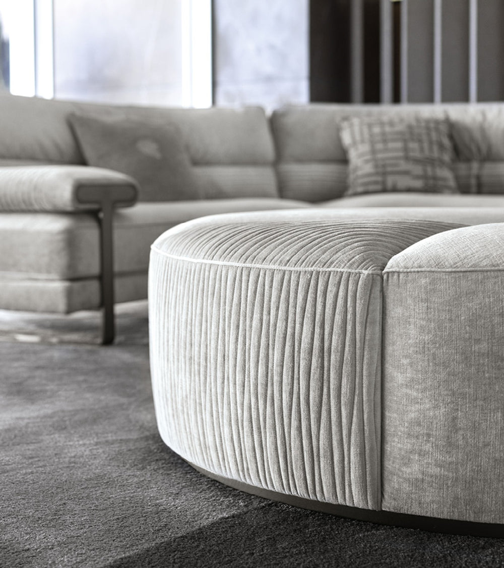 Mirage Round Ottoman — view 2