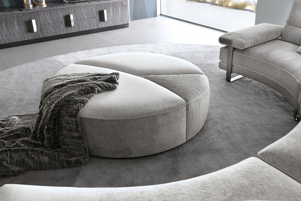 Mirage Round Ottoman — view 3
