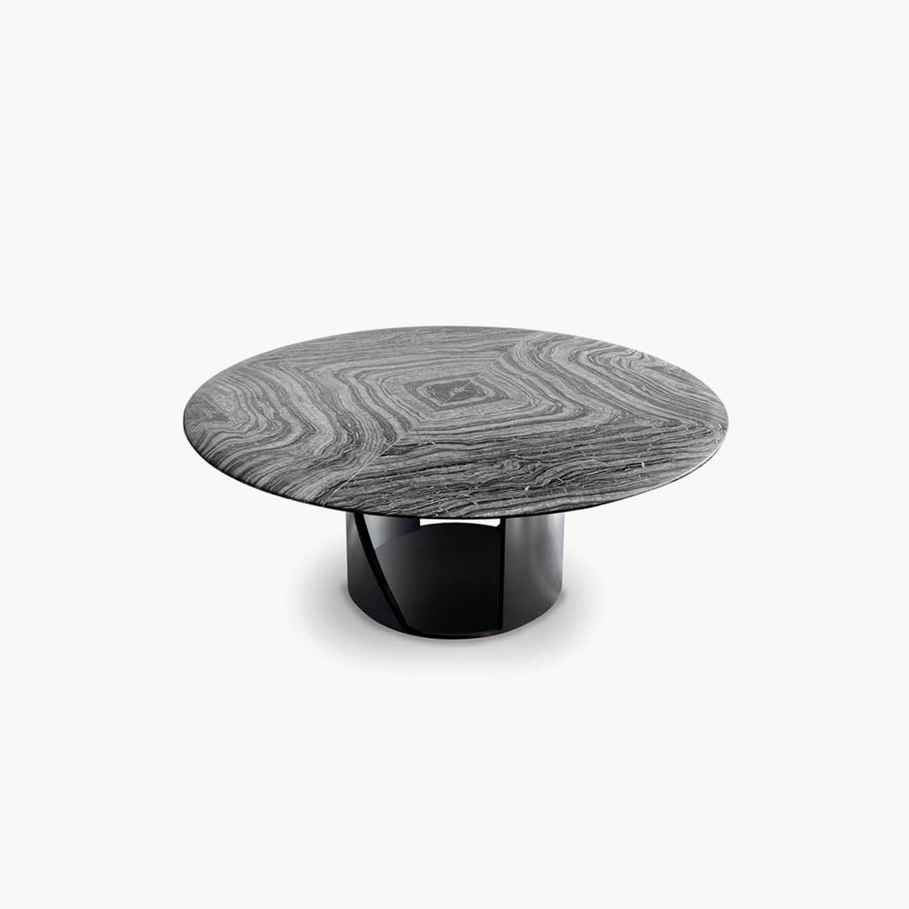 Mirage Round Table Marble Top — front view