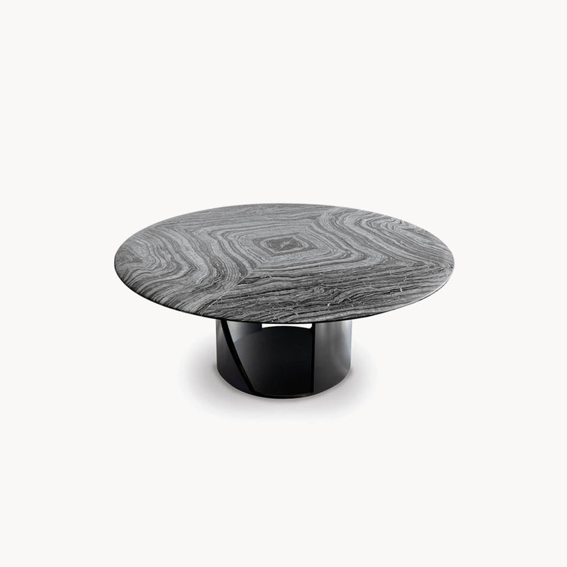 Mirage Round Table Marble Top — front view