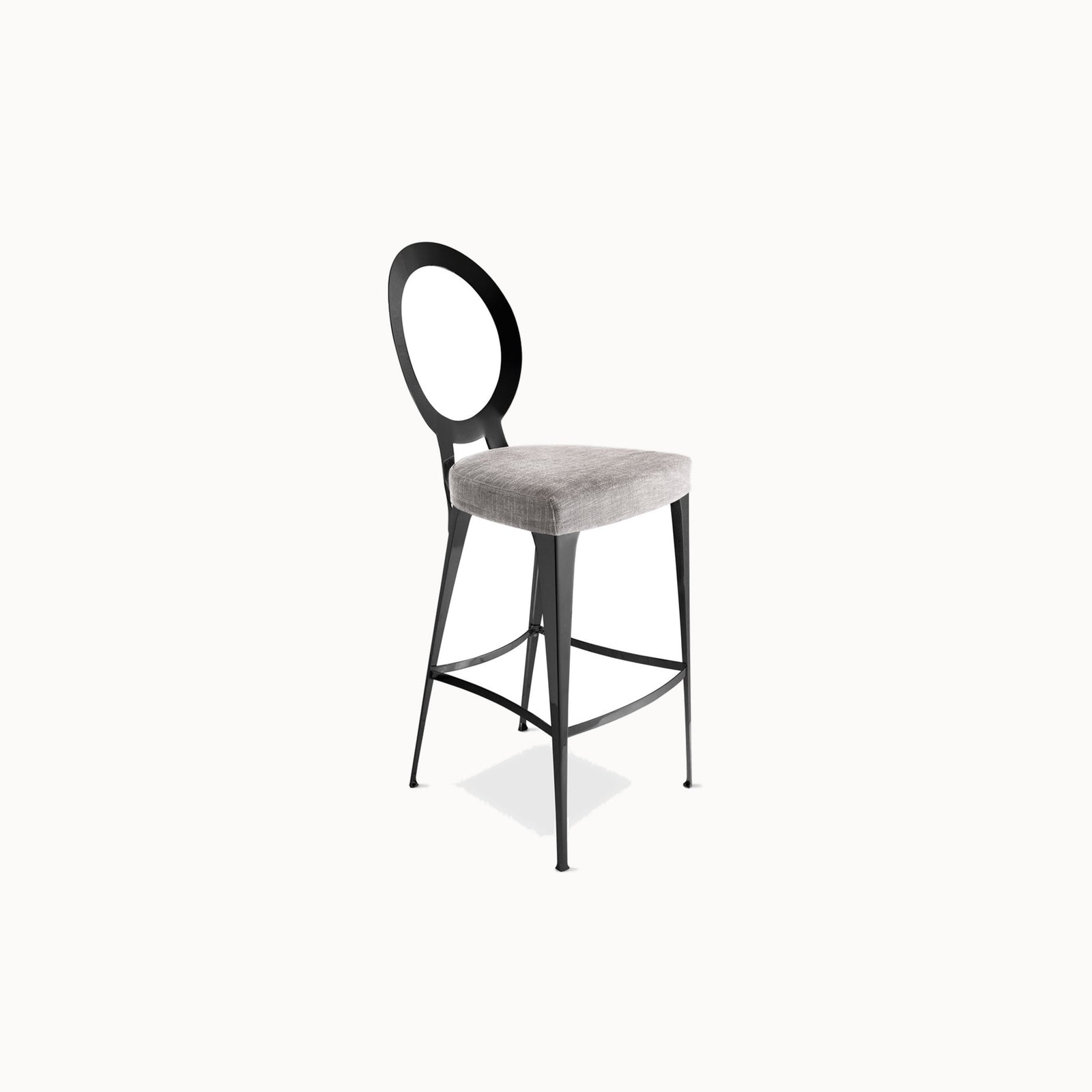 Miss Uncovered Backrest Stool Chair — front view