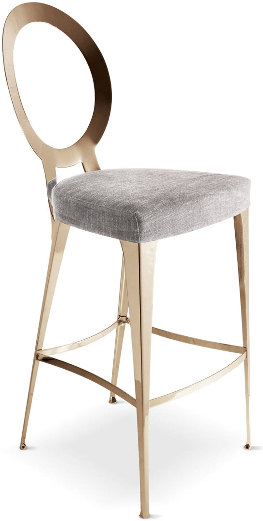 Miss Uncovered Backrest Stool Chair — view 2