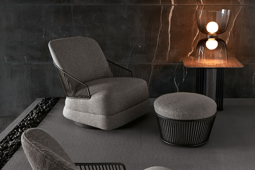 Moonlight Ottoman For Swivel Chair — view 2