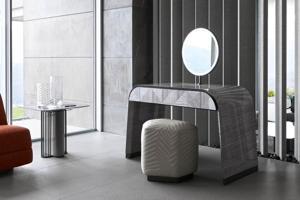 Moonlight Ottoman For Vanity Desk — view 4
