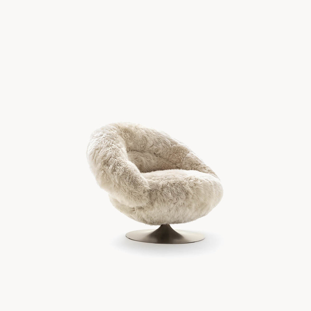 Occasional Chair In Australian Lamb — front view