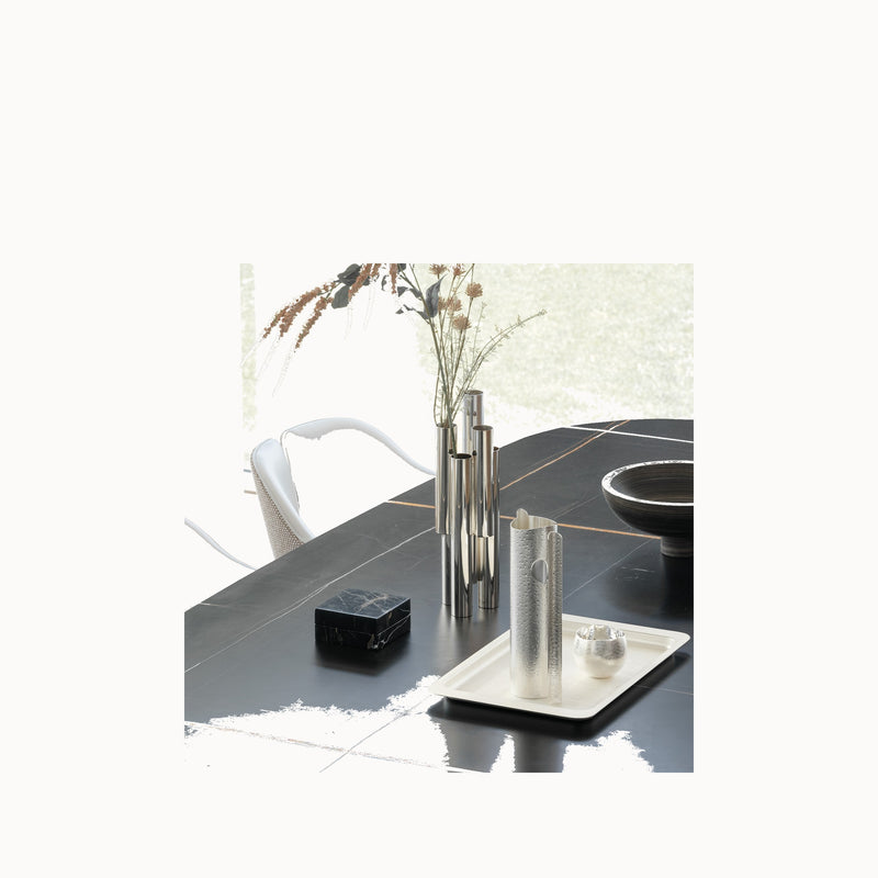 Rock Oval Dining Table — front view