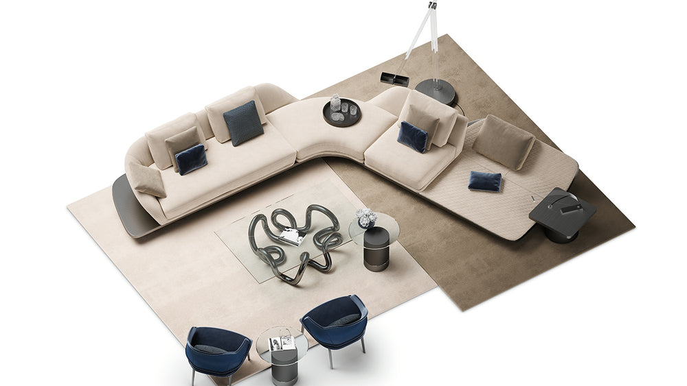 Segno Sofa with Chaise Longue by Reflex Angelo, view 4