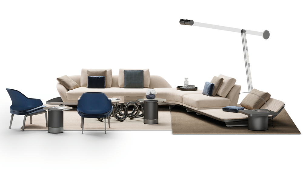 Segno Sofa with Chaise Longue by Reflex Angelo, view 5