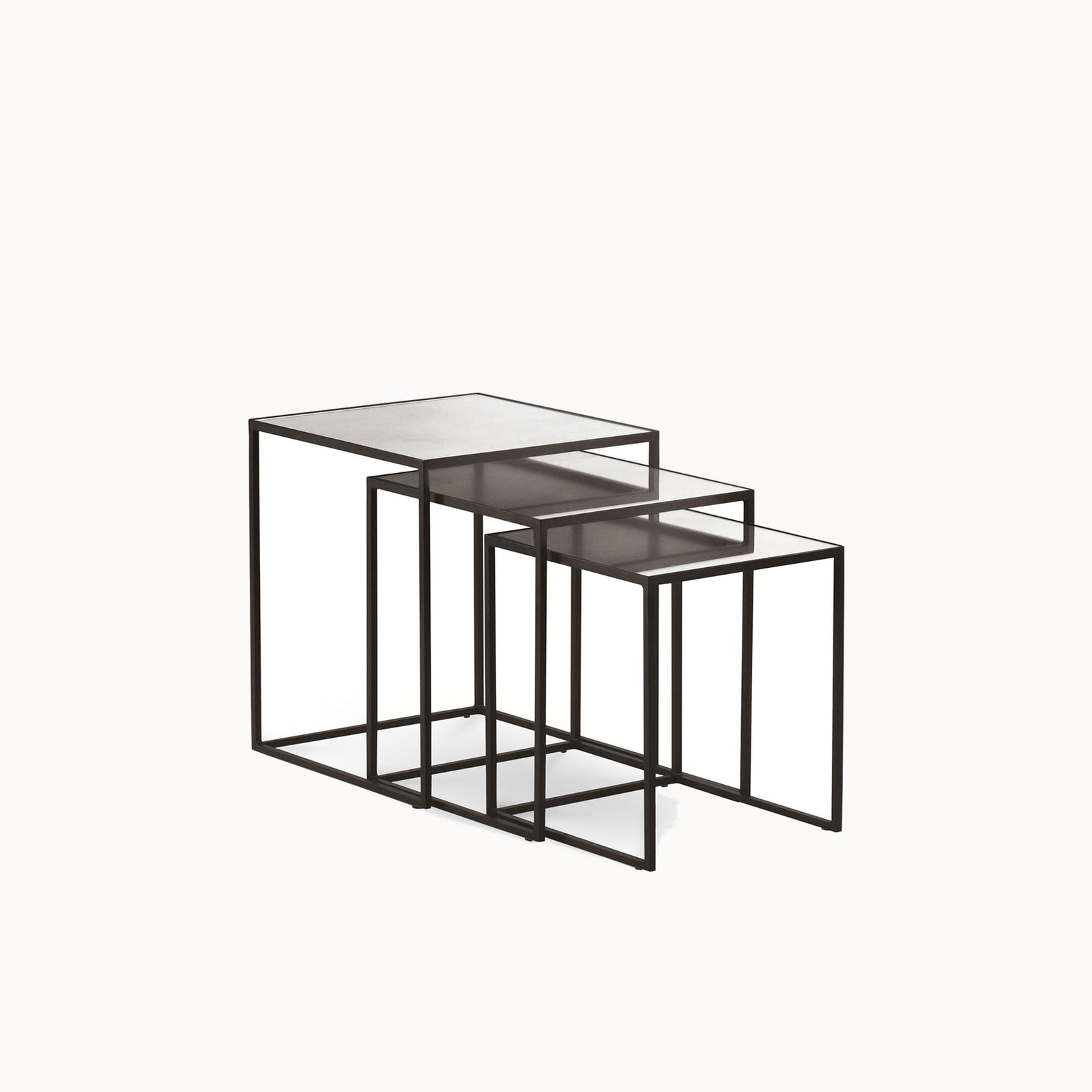 Set of Square Coffee Tables Narciso Coffee Table — front view