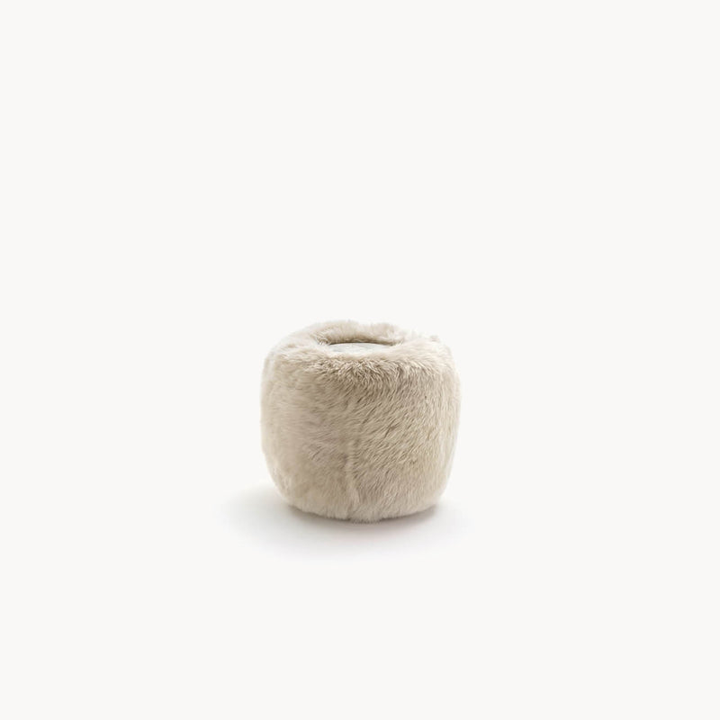 table d'appoint In Australian Lamb With marbre Top — vue de face