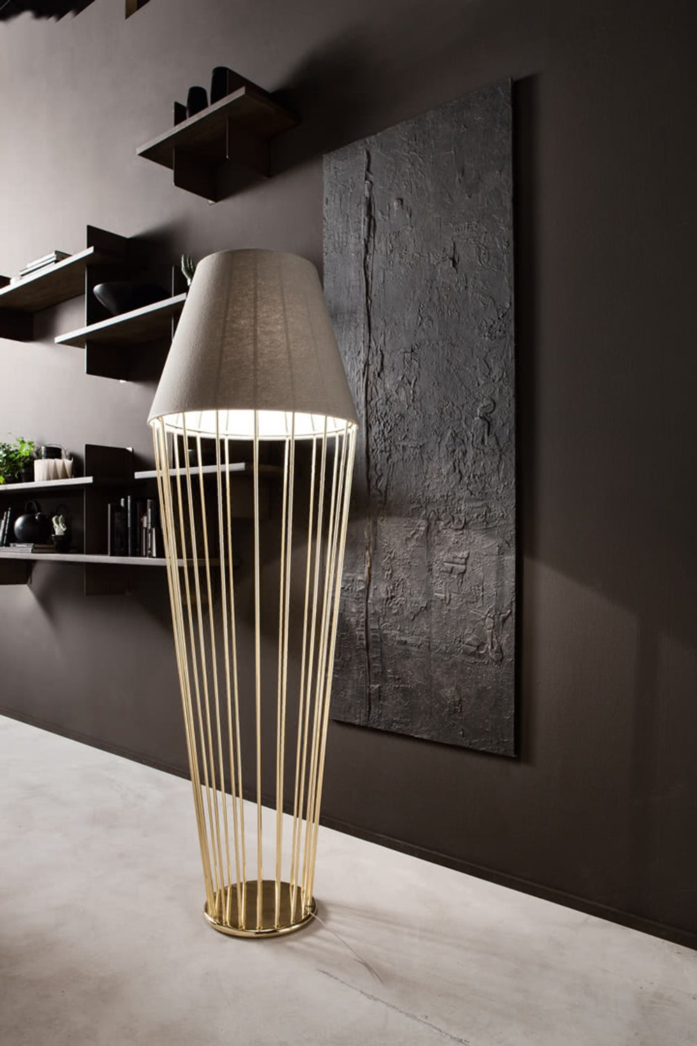 Sofia High lampadaire avec Low Lampshade lampadaire — vue 5