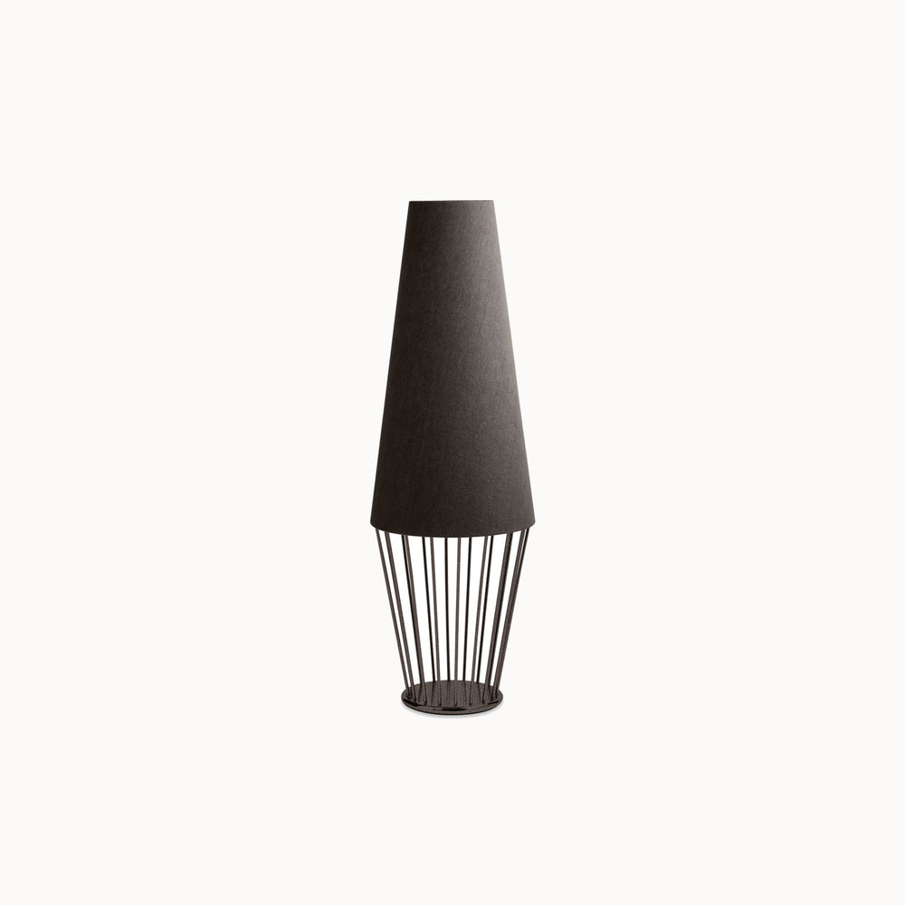 Sofia Low lampadaire avec High Lampshade lampadaire — vue de face