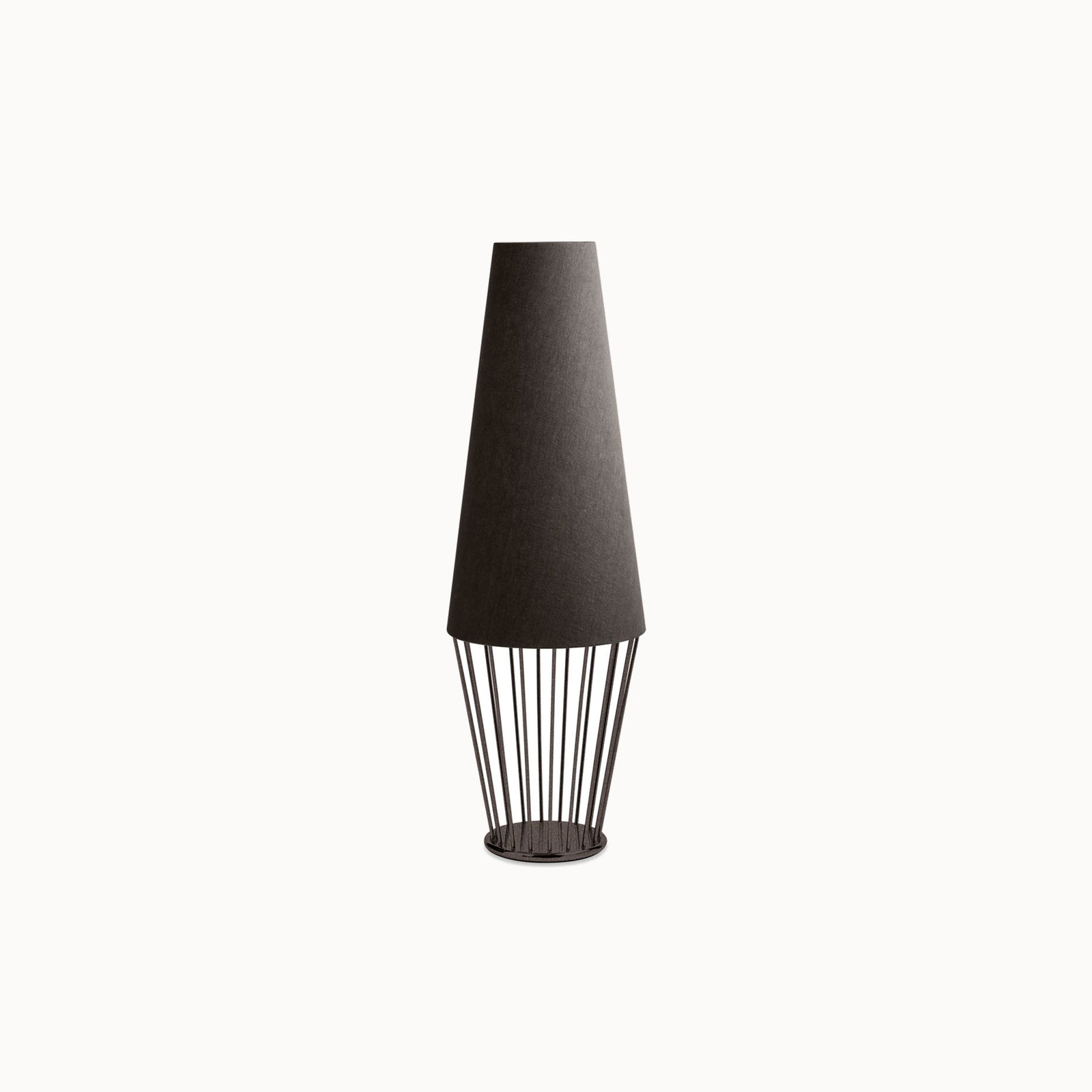 Sofia Low lampadaire avec High Lampshade lampadaire — vue de face