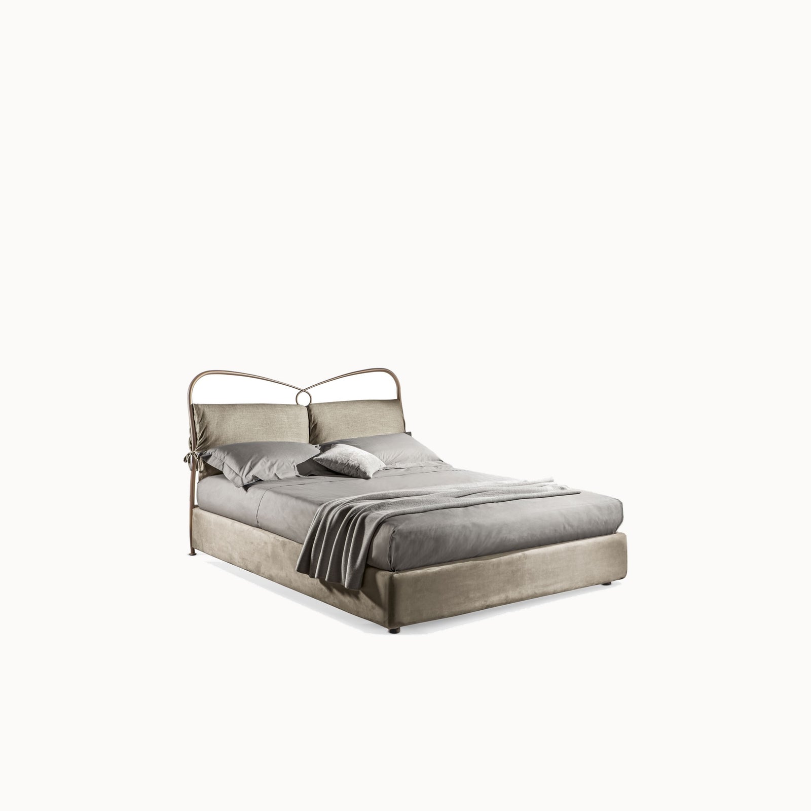 St. Tropez Padded Frame Bed — front view