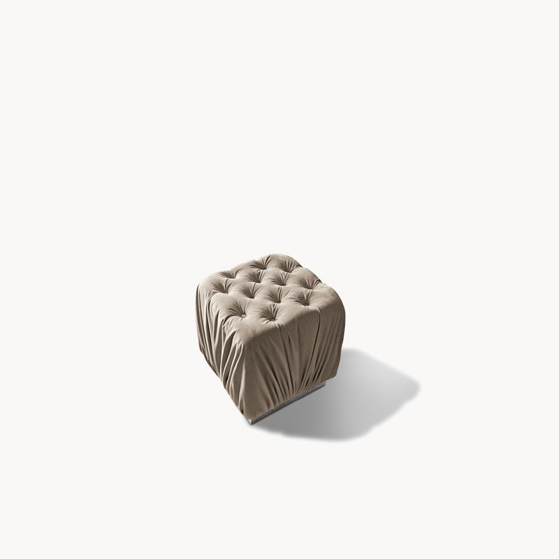 Sunrise Ottoman For Vanity Desk — front view