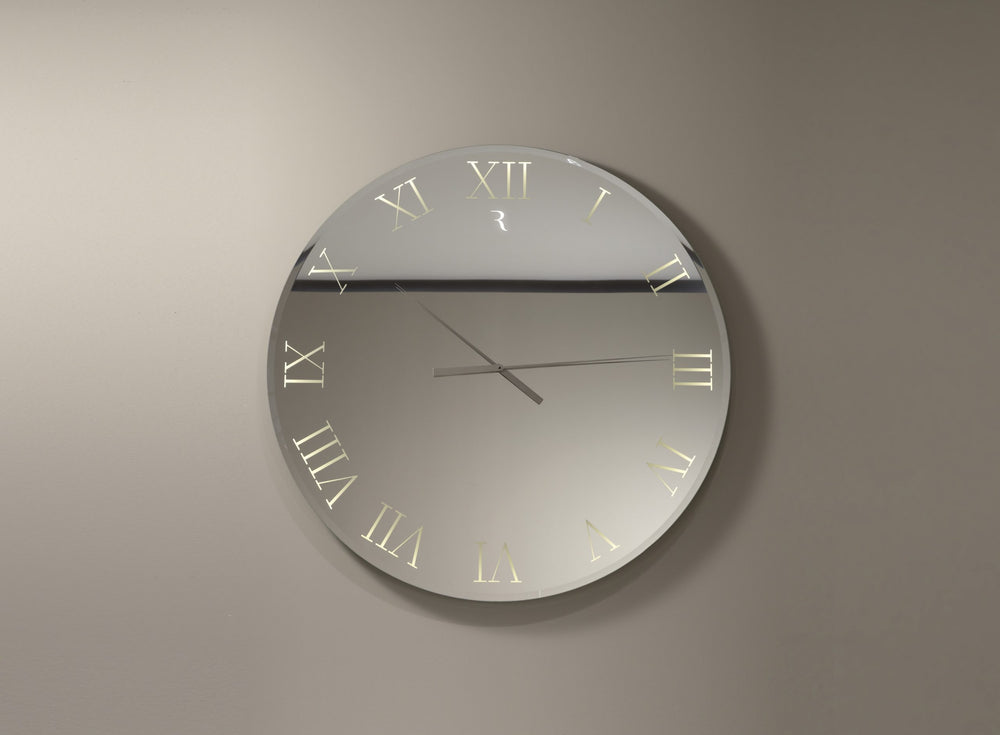 Titanium Clock Mirror by Reflex Angelo, view 3