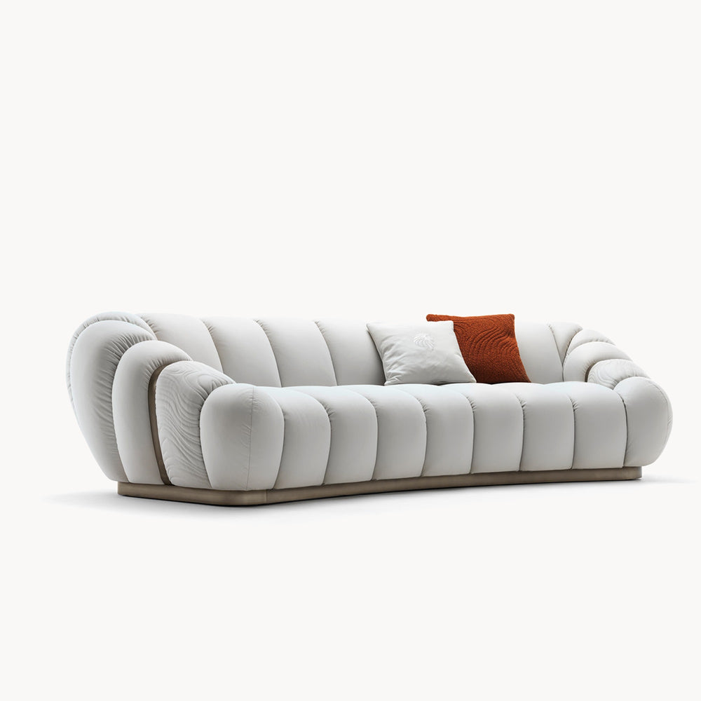 TréSor Curved Sofa — front view